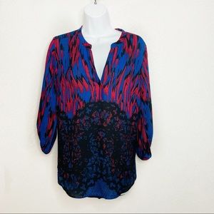 Anthropologie DR2 Printed Blouse